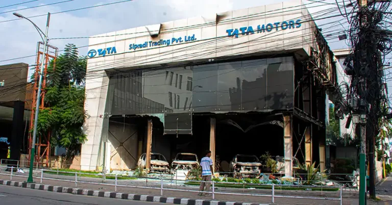 Nepal business attacks protest- TATA_MOTERS
