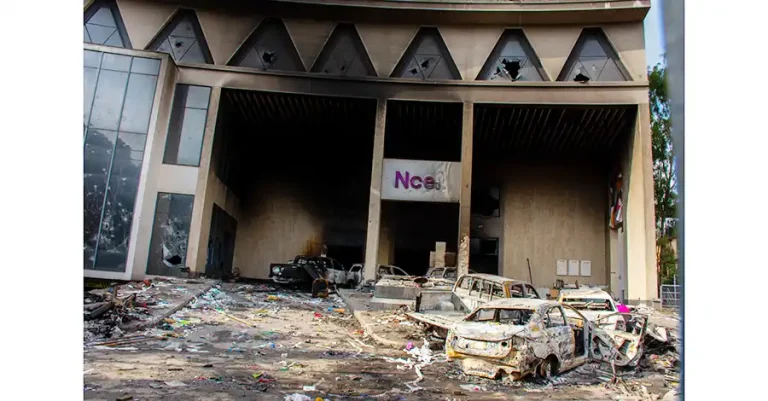 Nepal business attacks protest: ncell-fire
